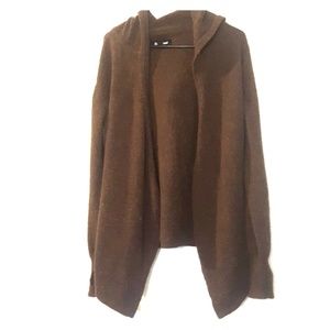 Betabrand black sheep wrap sweater